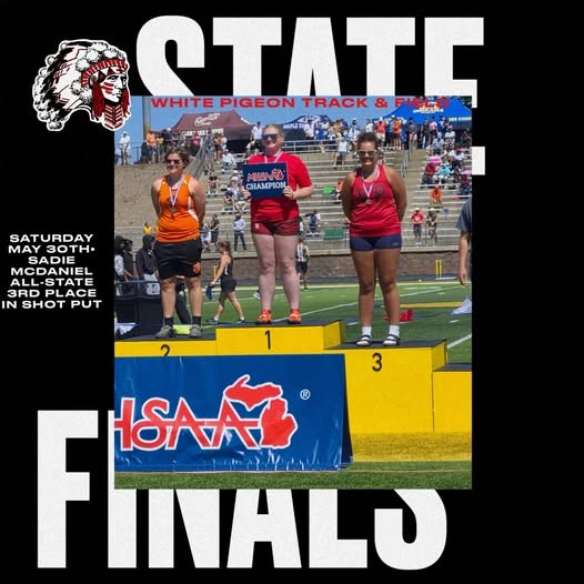 White Pigeon’s McDaniel All State at D-4 Track Finals